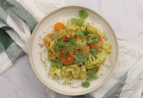 Recette de légumes coco-curry végétarienne 🍛